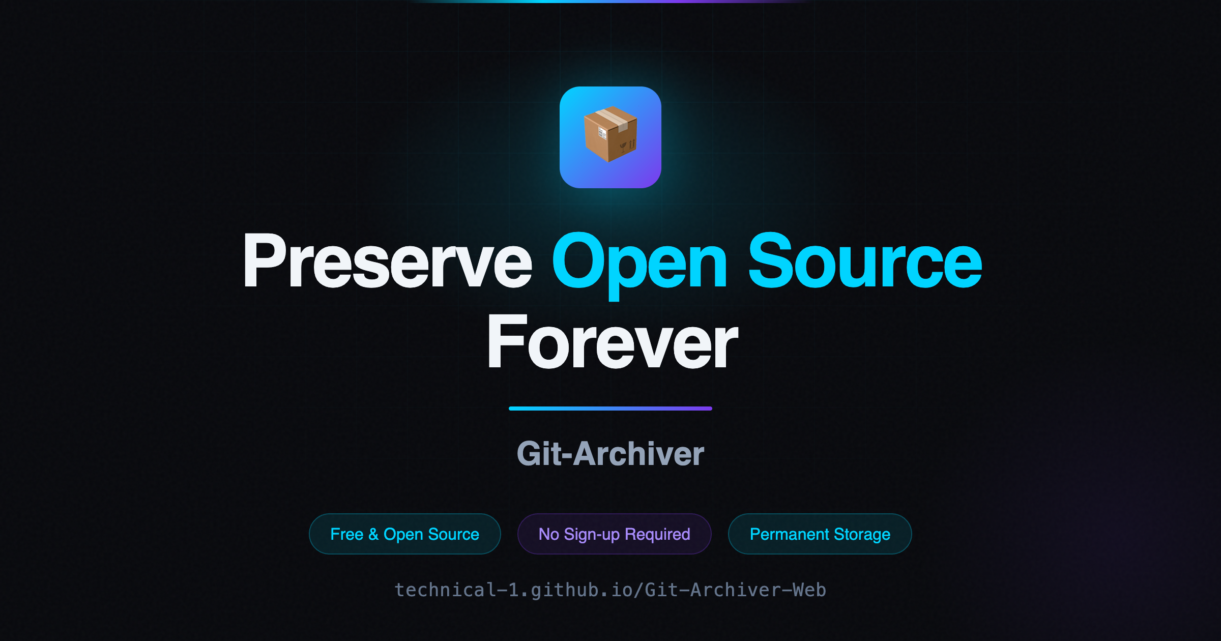 Git-Archiver-Web screenshot